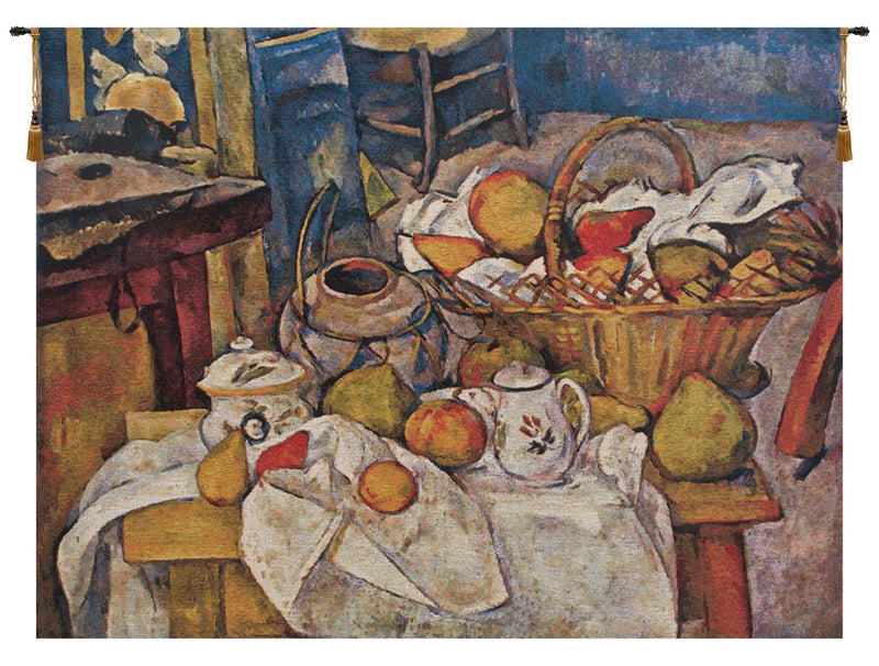 Cezanne Basquet on Table Belgian Wall Tapestry