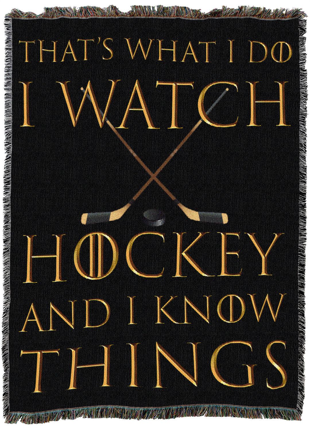 I Watch Hockey Throw