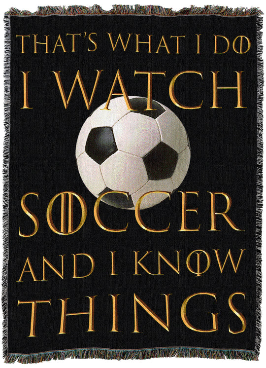 I Watch Soccer Throw