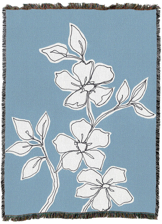 Botanic Drawing Throw
