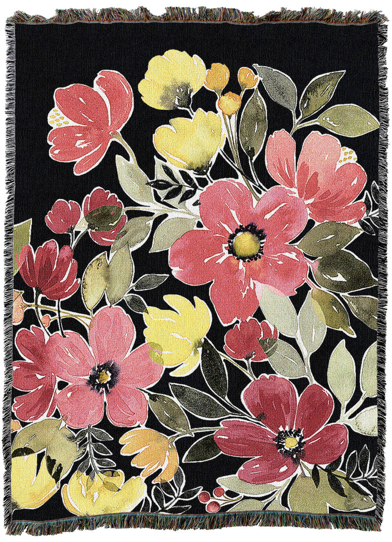 Night Flora Throw
