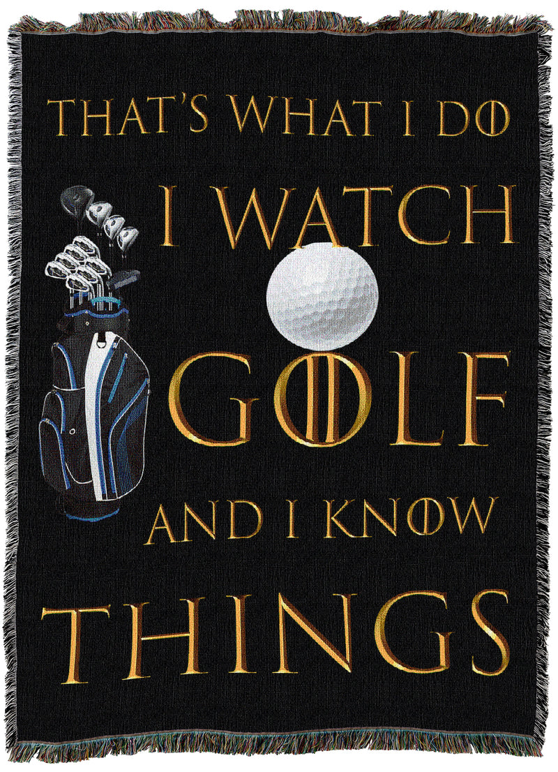 I Watch Golf Throw