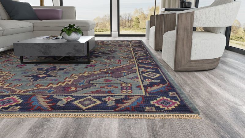 Artifact Area Rug, Teal