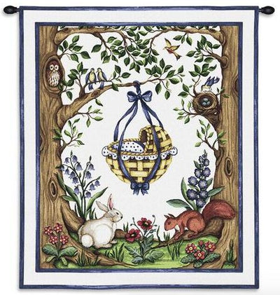 Rockabye Blue Baby Boy Wall Tapestry