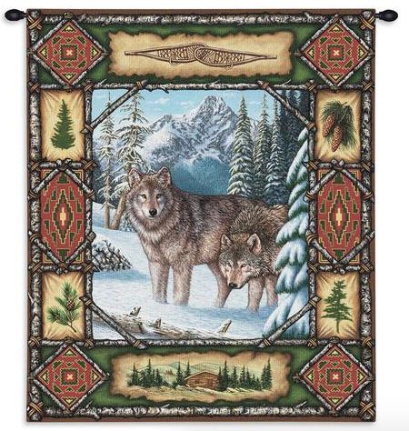 Wolf Lodge Wall Tapestry