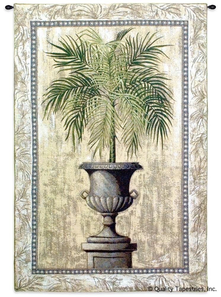 Palm Tree in Urn I Wall Tapestry