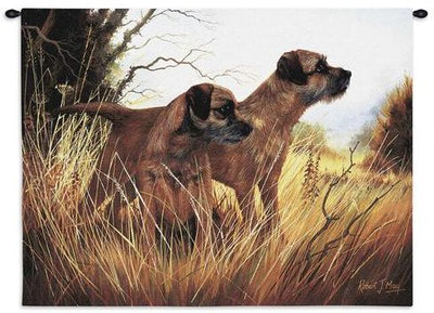 Border Terriers Wall Tapestry
