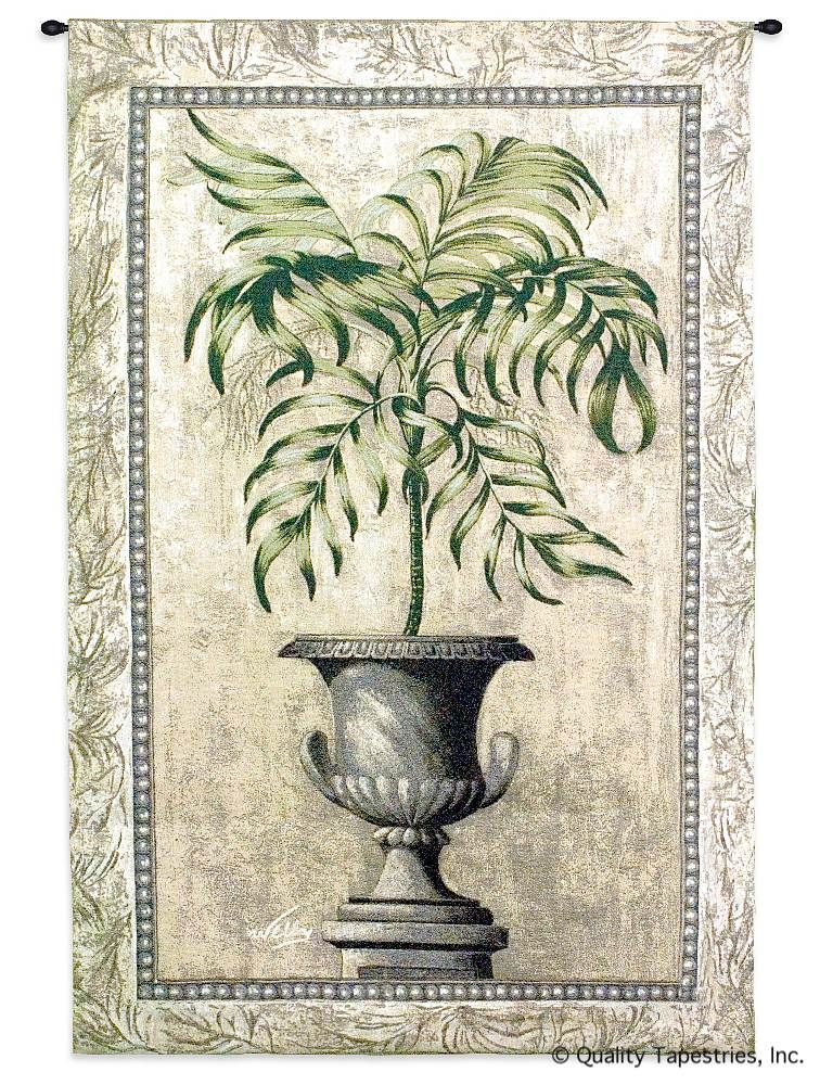 Palm Tree in Urn II Wall Tapestry