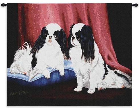 Japanese Chins Wall Tapestry