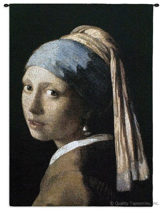 Woman With Pearl Wall Tapestry