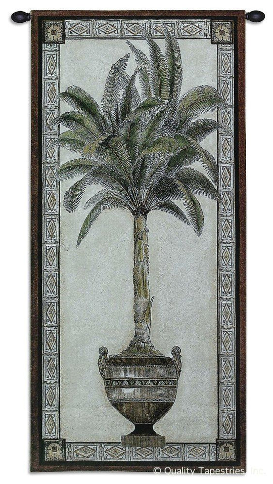 Old World Palm Tree II Wall Tapestry