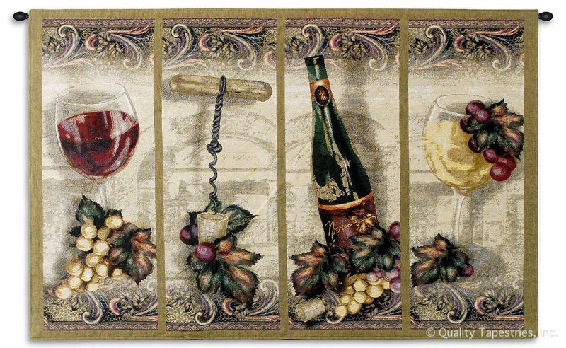 Wine Cellar Emsemble Wall Tapestry