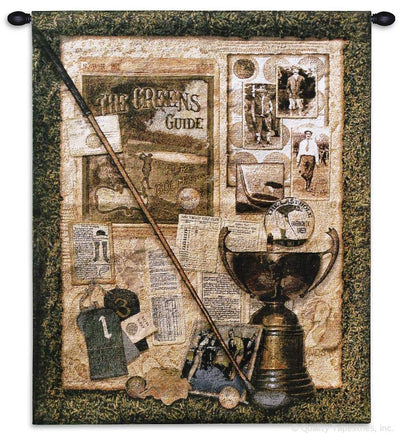 Old Golf Collage I Wall Tapestry