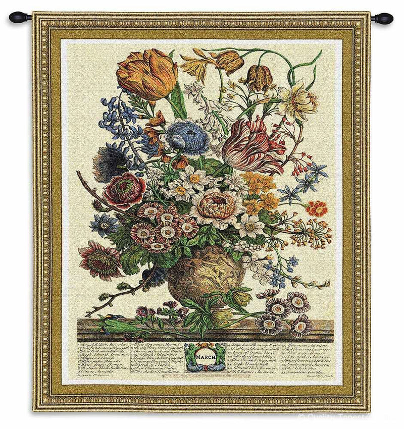 March Botanical Wall Tapestry