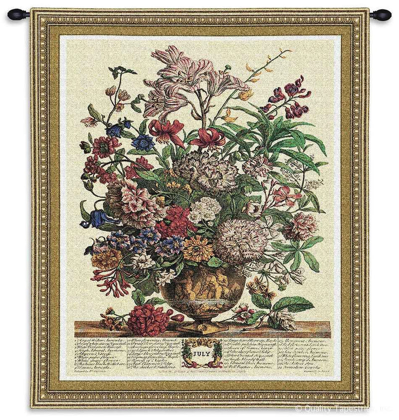 July Botanical Wall Tapestry