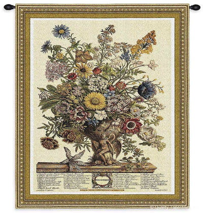 November Botanical Wall Tapestry