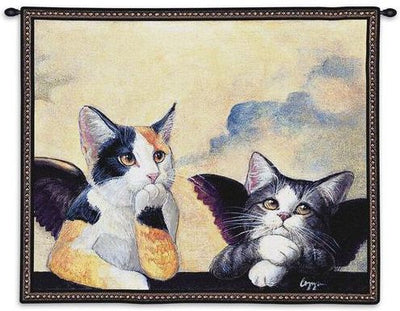 Cherub Cats Wall Tapestry