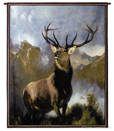 Buck on the Mountain Wall Tapestry