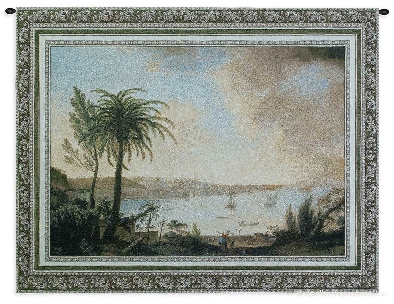 View of Naples Wall Tapestry