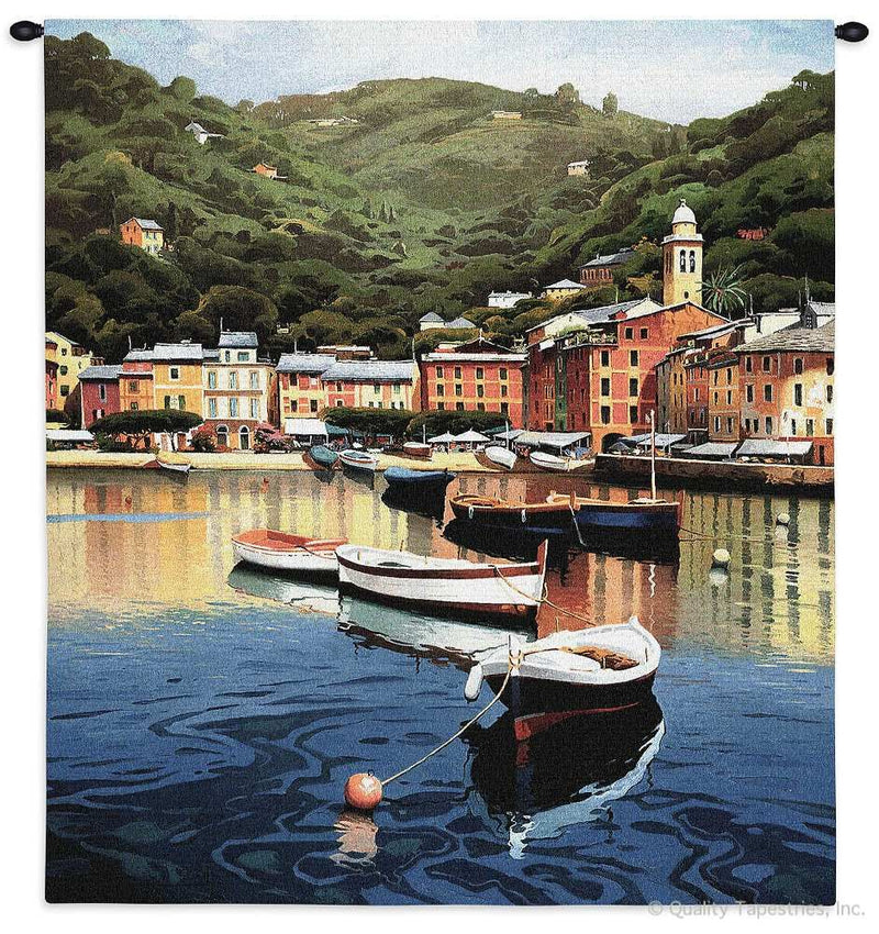 Harbor at Last Light Wall Tapestry