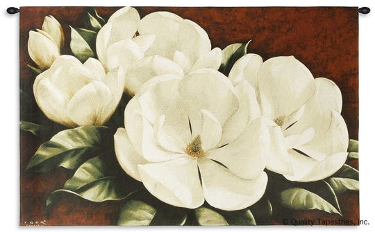 Magnolia Crimson Wall Tapestry