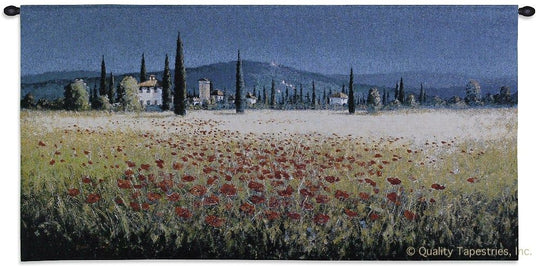 Tuscan Poppies Wall Tapestry