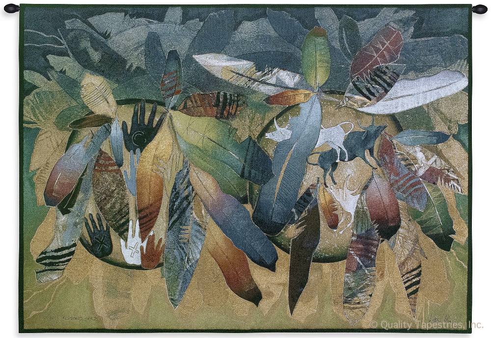 Native American Feathers Wall Tapestry