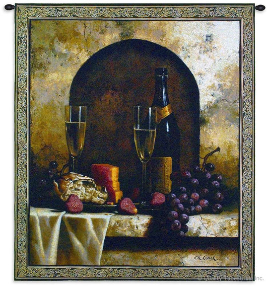 Date to Remember Wine Wall Tapestry