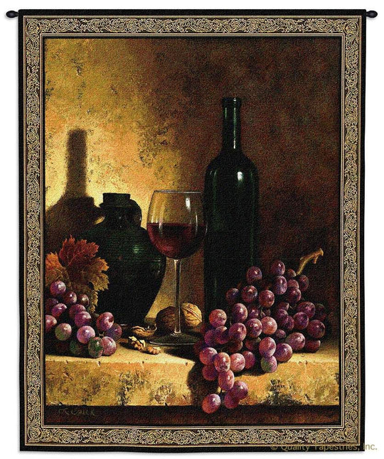 Date to Remember Red Wine Wall Tapestry
