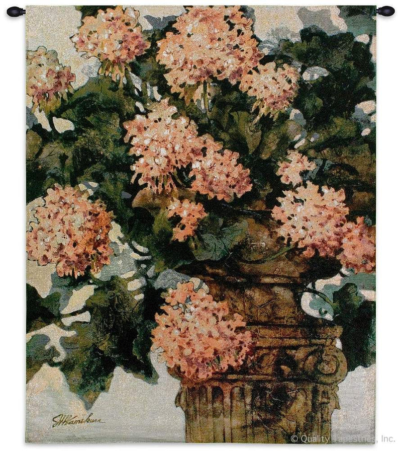 Geranium Bouquet Wall Tapestry