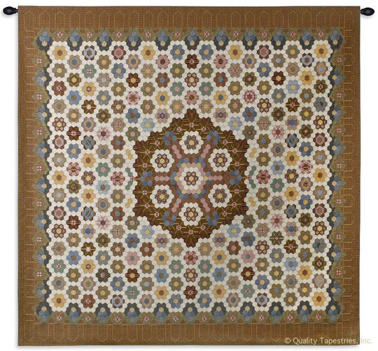 Honeycomb Quilt Style Wall Tapestry