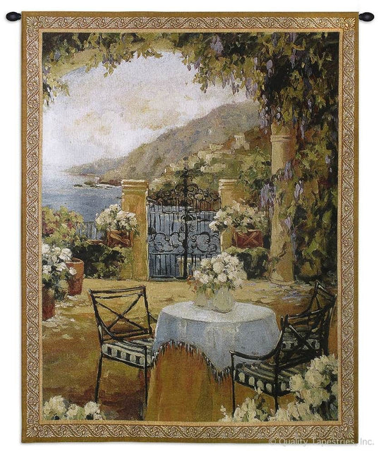 Seaside Terrace Wall Tapestry