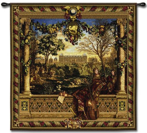 Le Chateau de Monceau Wall Tapestry