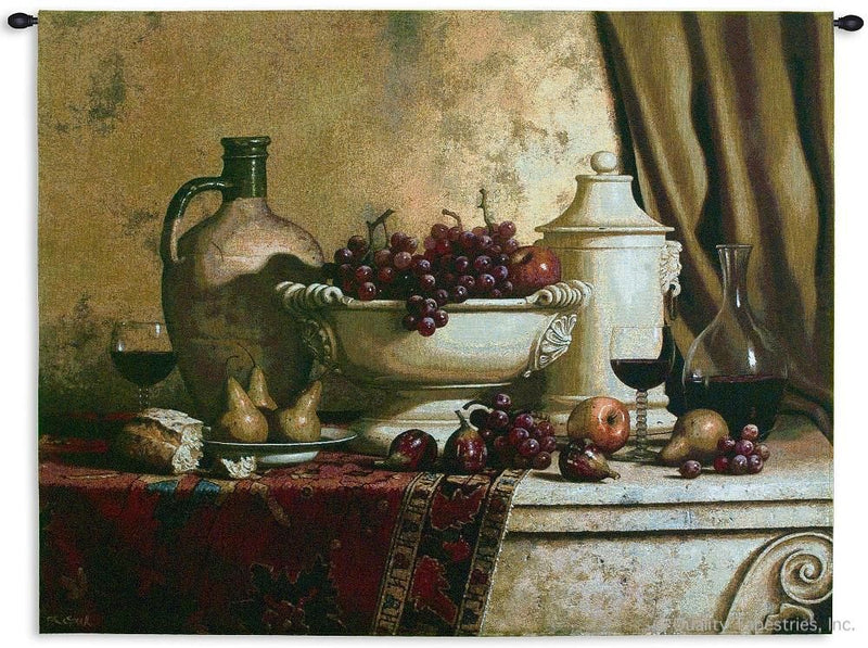 Italian Feast Still Life Wall Tapestry