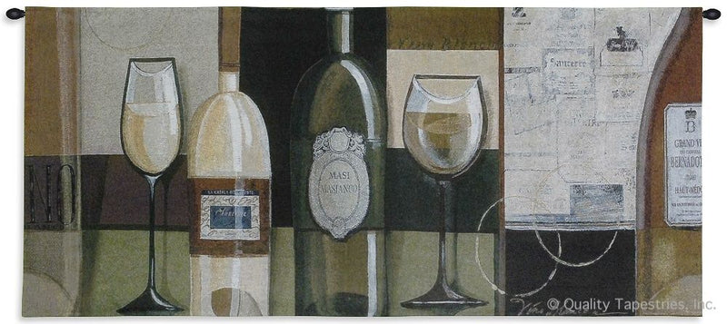 Blanco White Wine Wall Tapestry