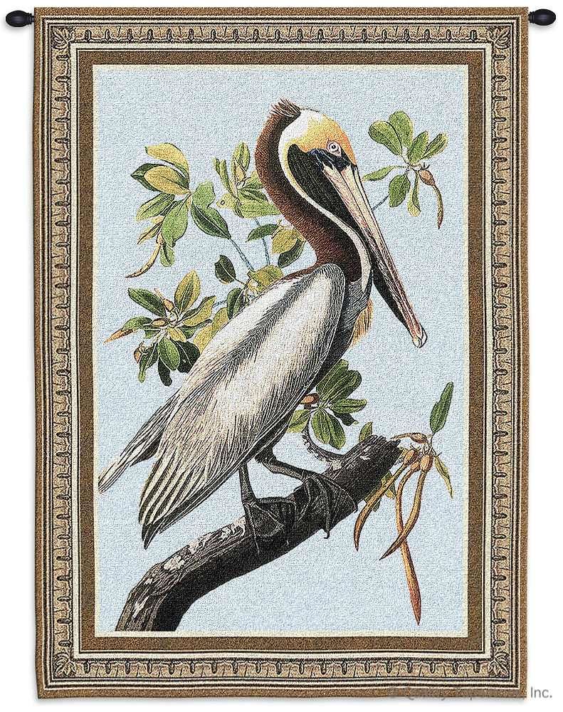 Brown Pelican Wall Tapestry