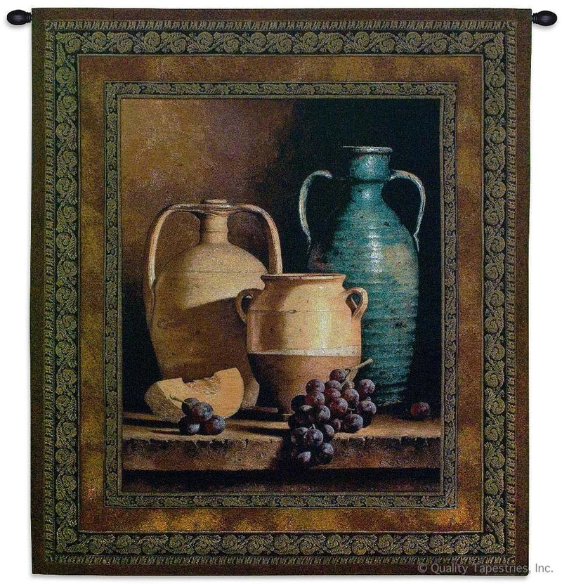 Jugs on a Ledge Wall Tapestry