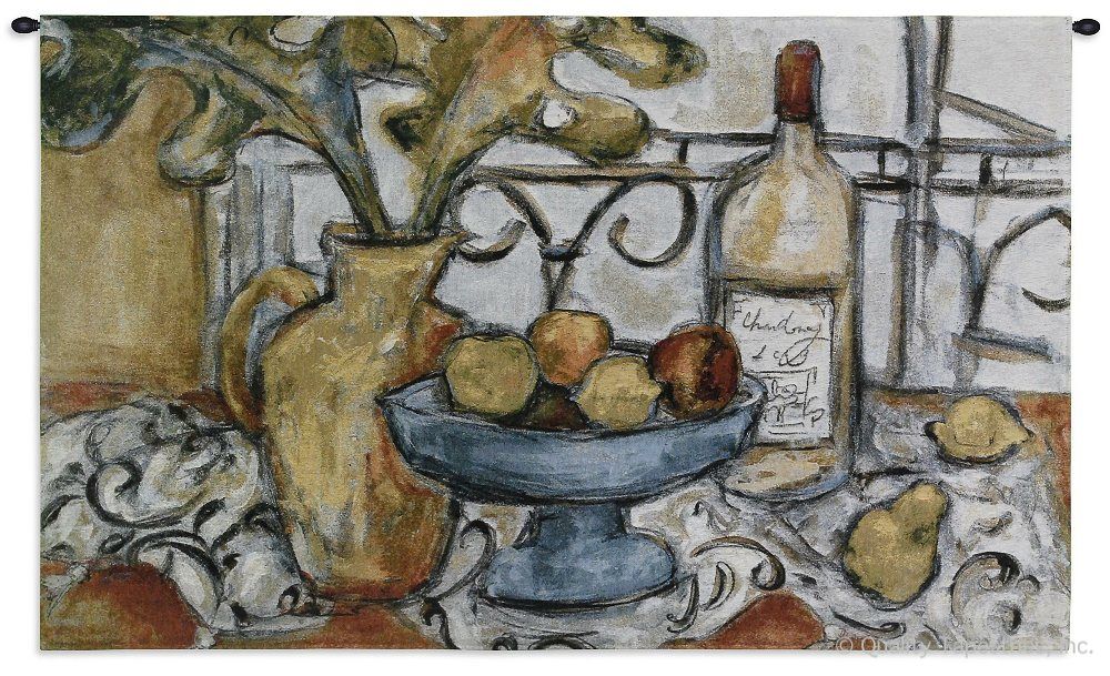 Still Life With Black & White Wall Tapestry