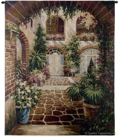 Courtyard Vista Wall Tapestry