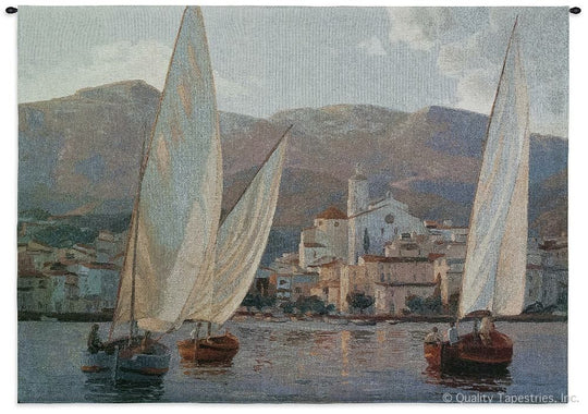 Velas En Cadaques Wall Tapestry
