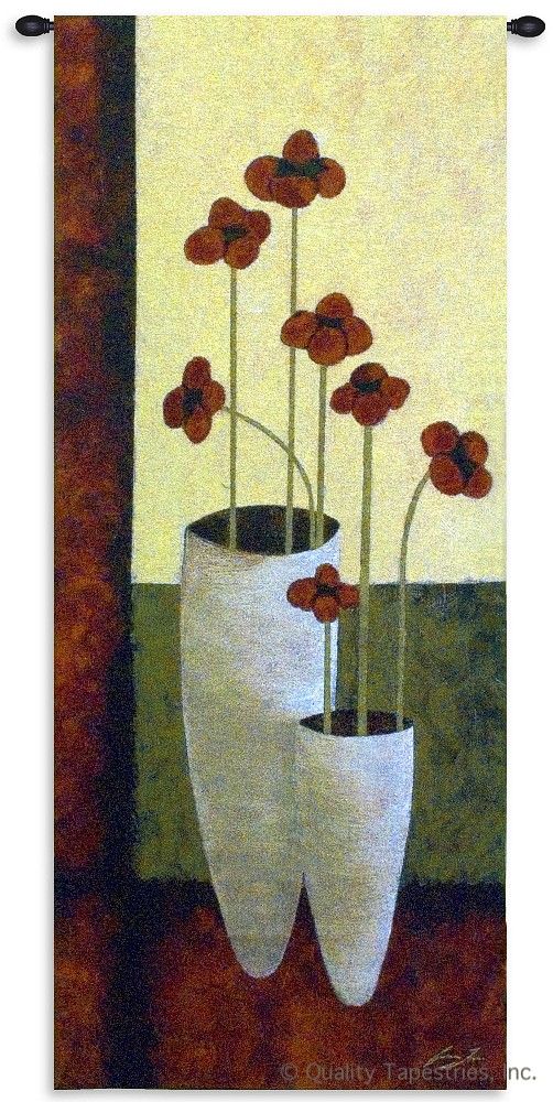Bouquet of Flowers II Modern Wall Tapestry