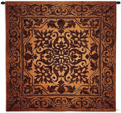 Russet Scrolls Wall Tapestry