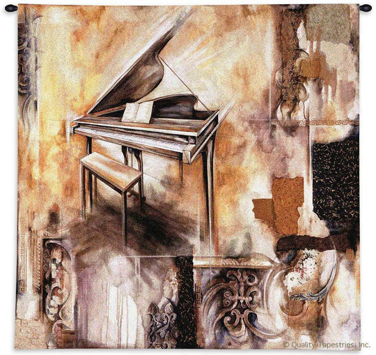 Grand Piano Abstract Wall Tapestry