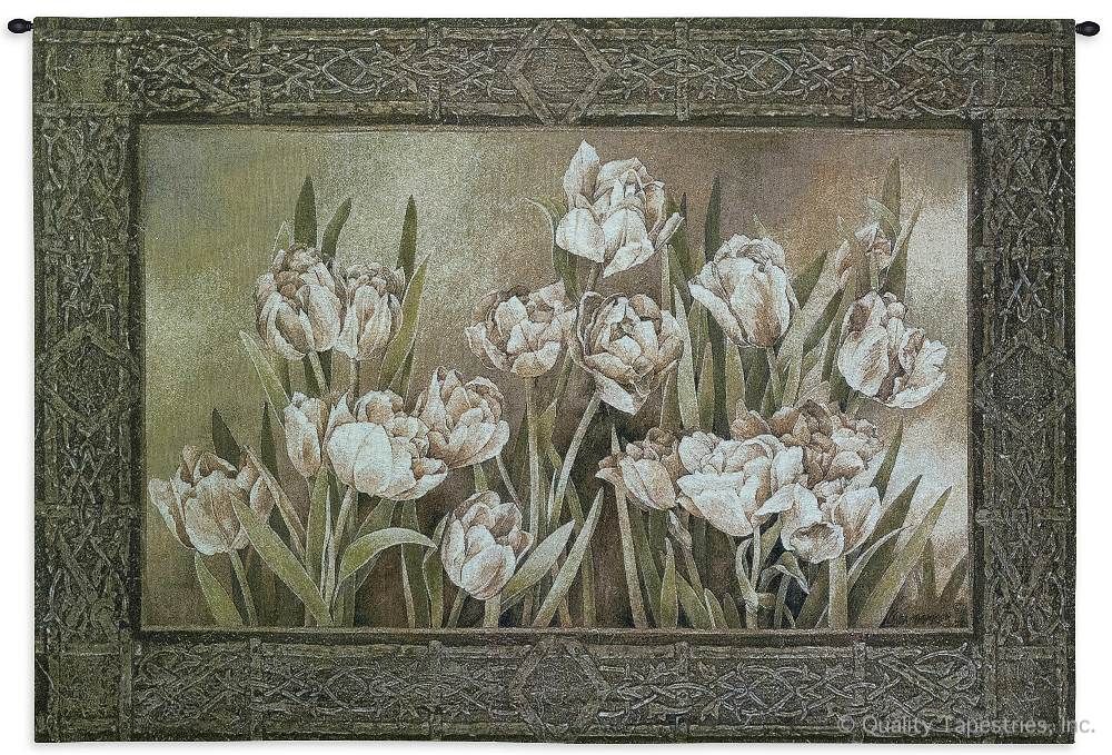 Silent Tulips Wall Tapestry