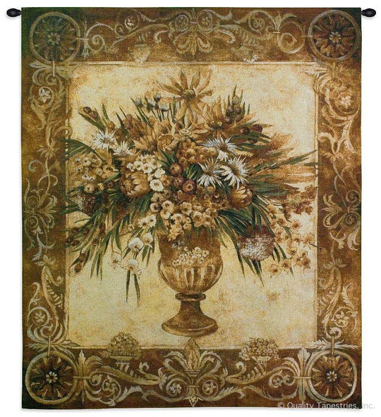 Tuscan Urn Sienna Wall Tapestry