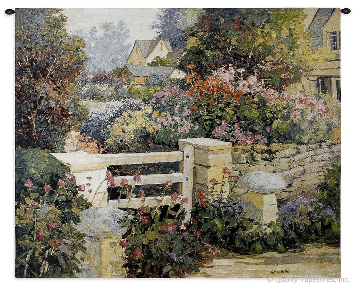 The English Gate Garden Wall Tapestry