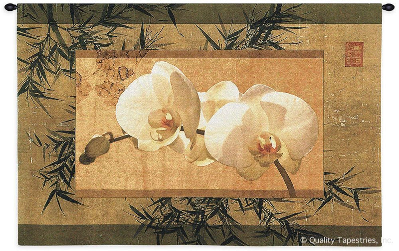Bamboo And Orchids I Wall Tapestry