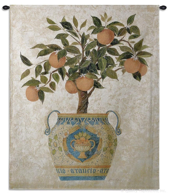 Italian Orange Tree Wall Tapestry