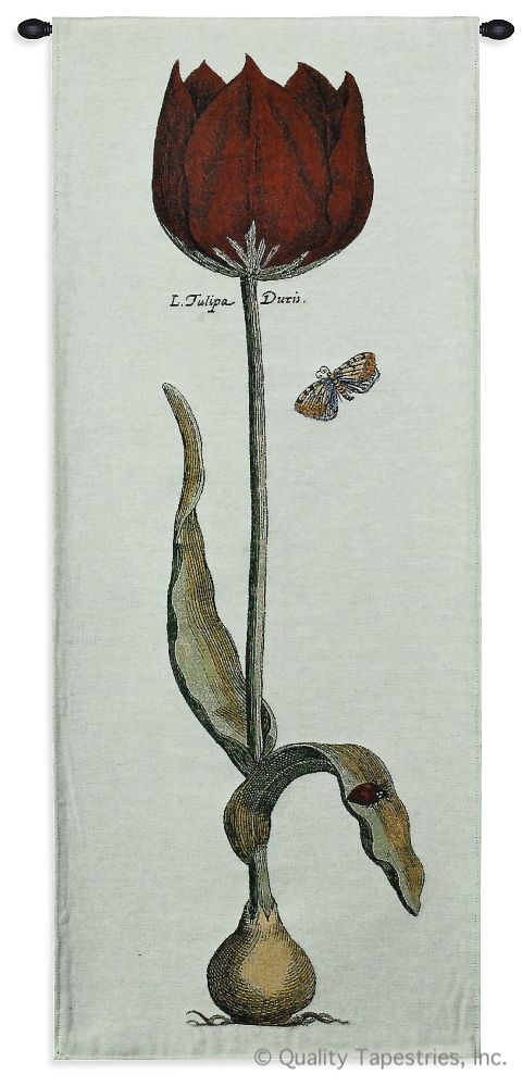 Red Tulip Modern Duris Wall Tapestry