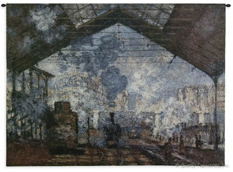La Gare Saint-Lazare Wall Tapestry